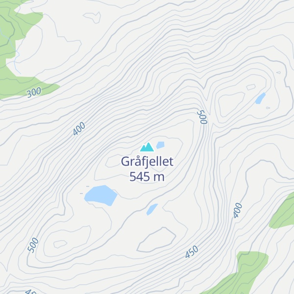 Map of Gråfjellet
