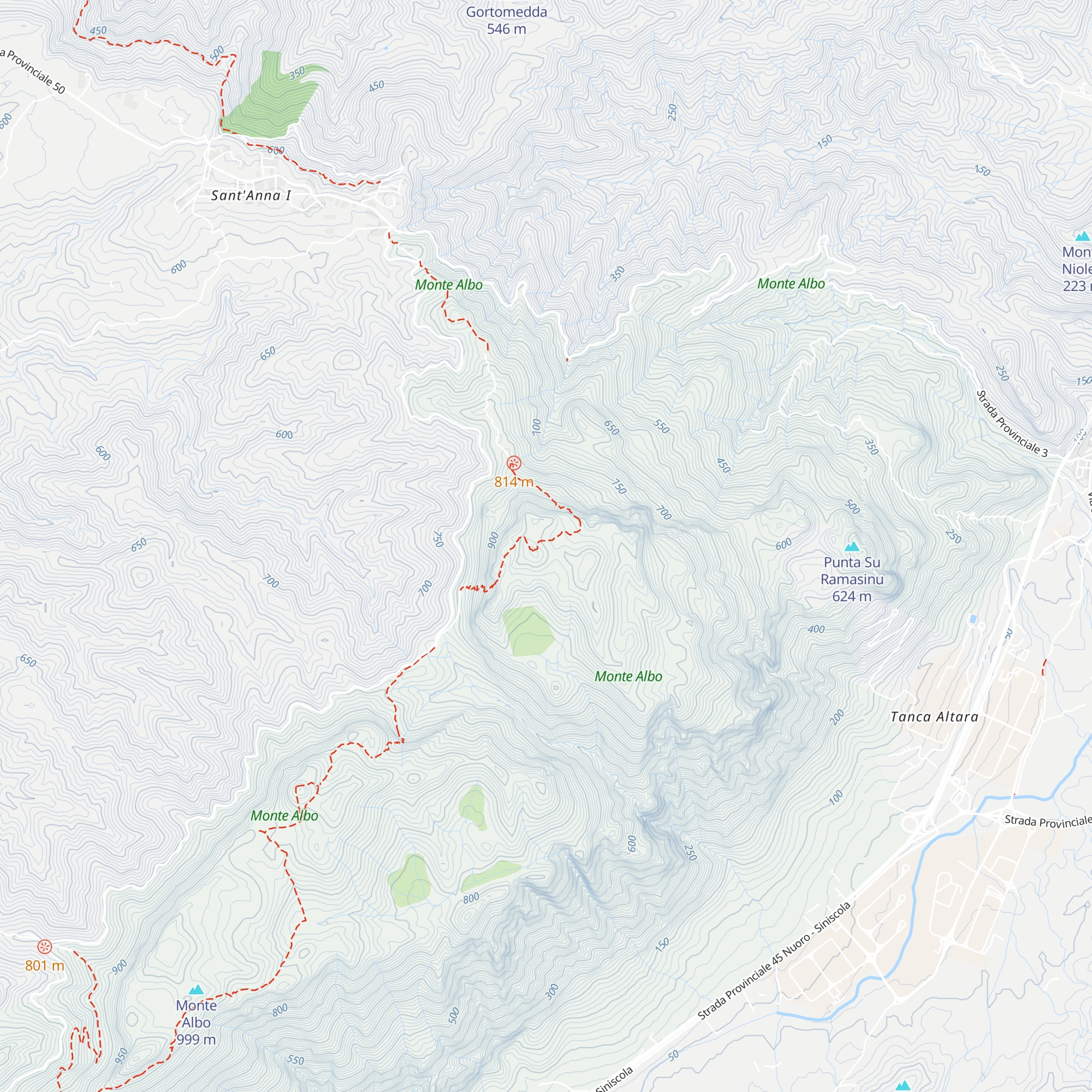 Cuile Punta Cupeti map