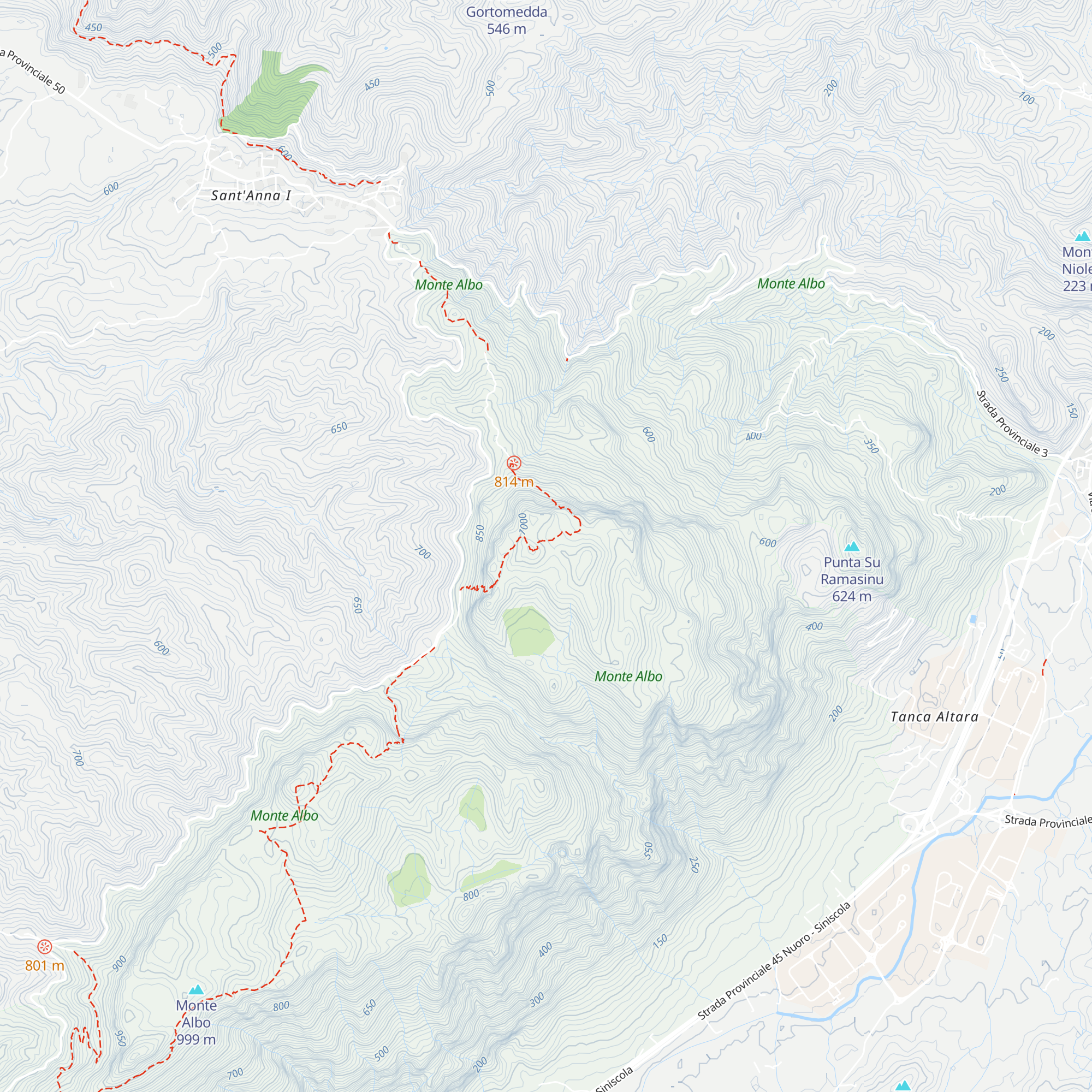 Cuile Punta Cupeti map