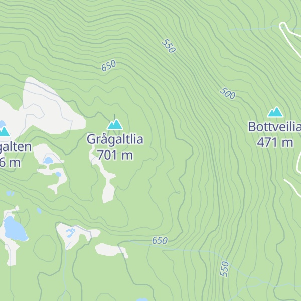 Map of Middagskollen