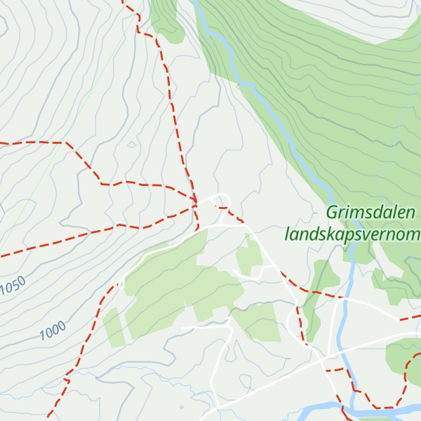 Map of Grimsdalshytta
