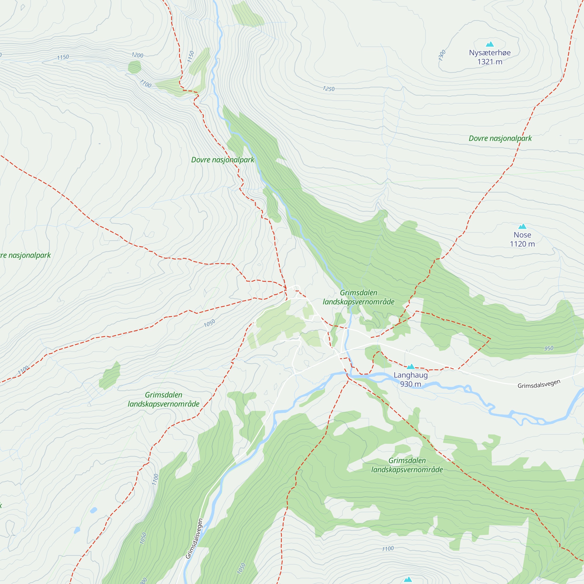 Grimsdalshytta map