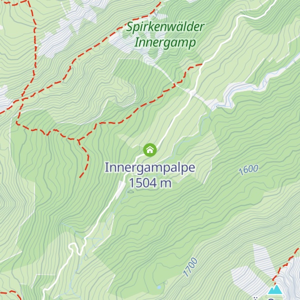 Map of Innergampalpe