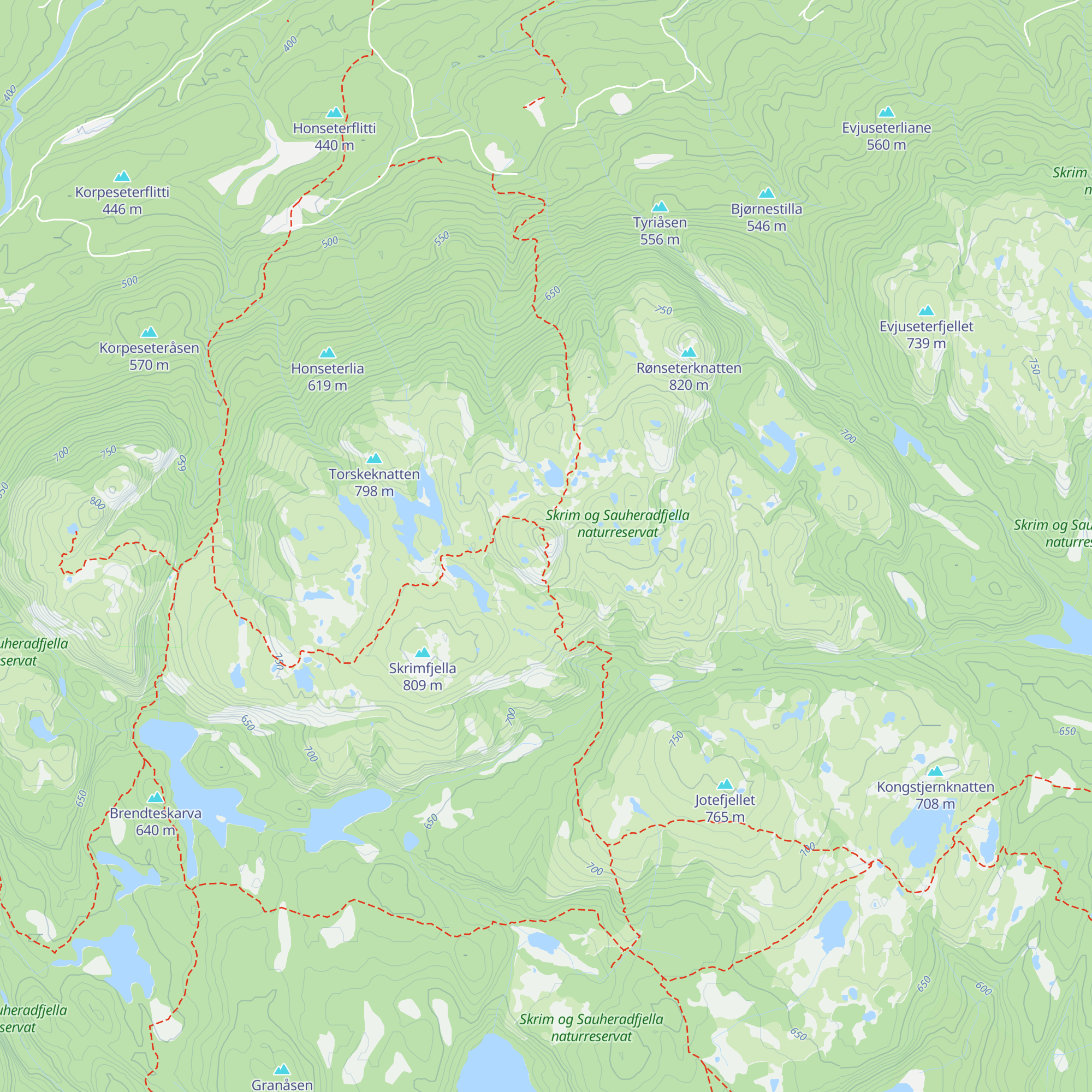 Styggemannshytta map