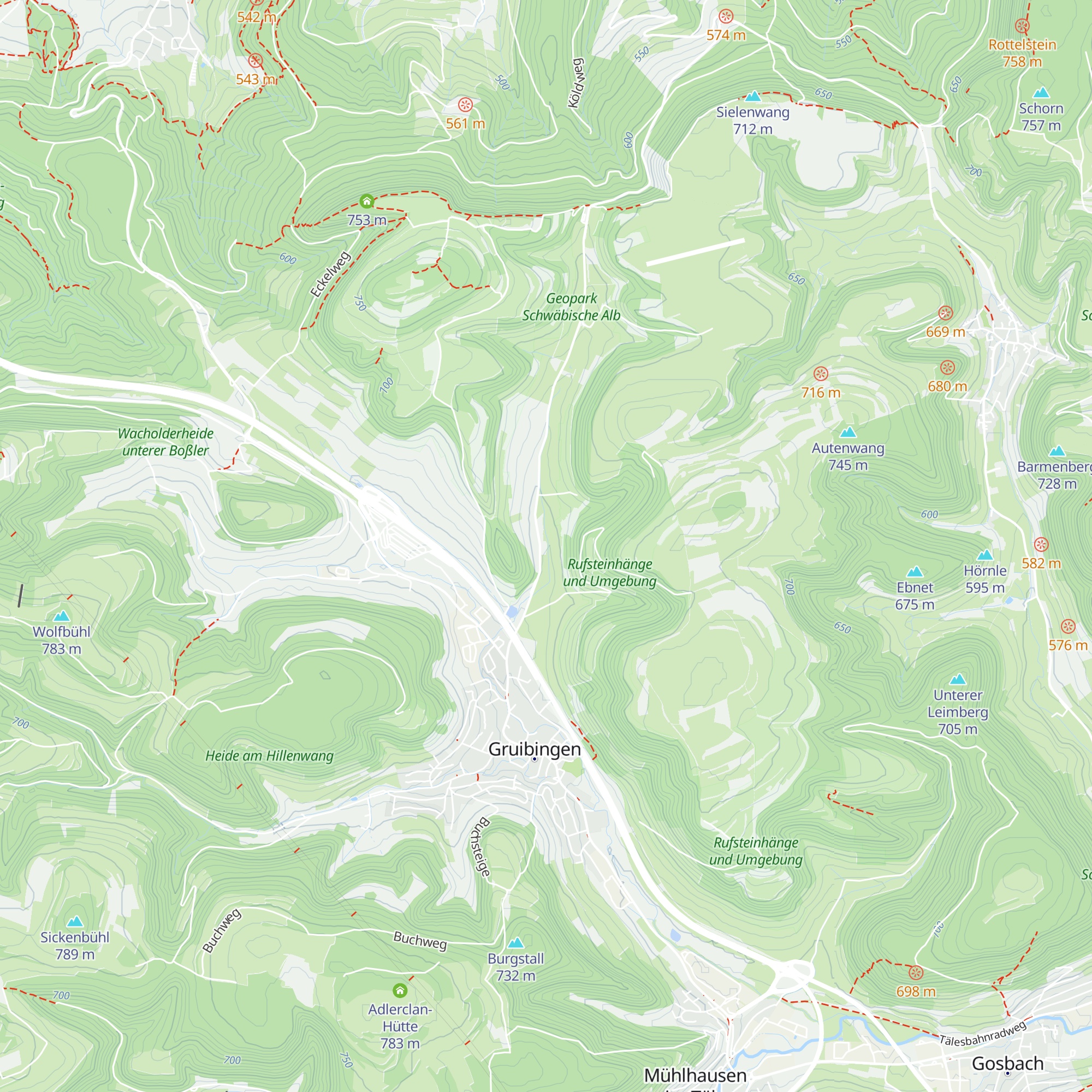Hütte map
