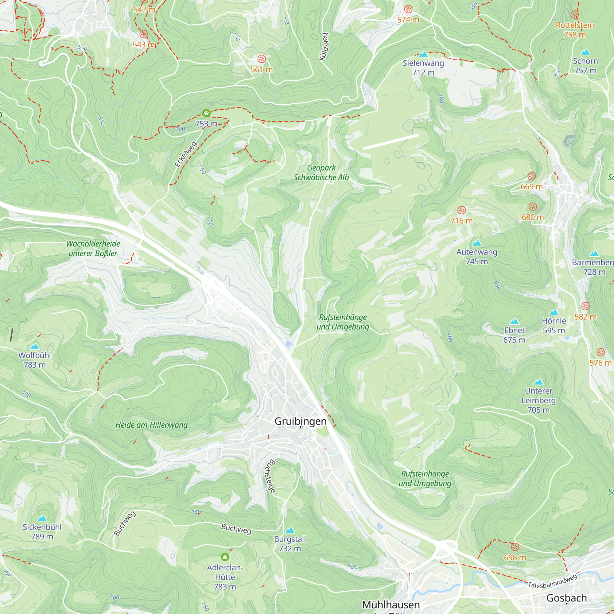 Hütte map