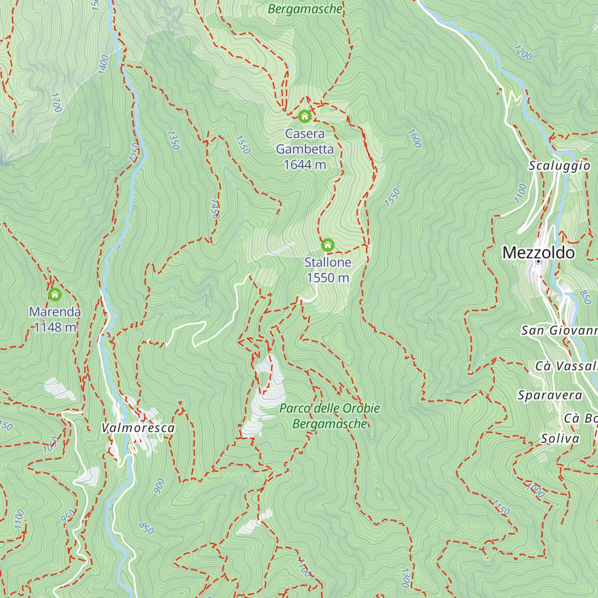 Rifugio Alpe Cantedoldo map