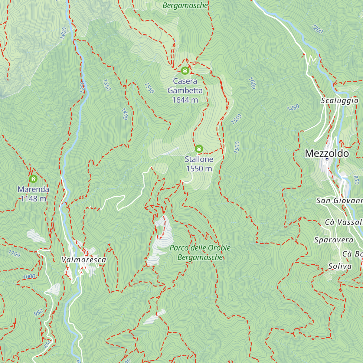 Rifugio Alpe Cantedoldo map