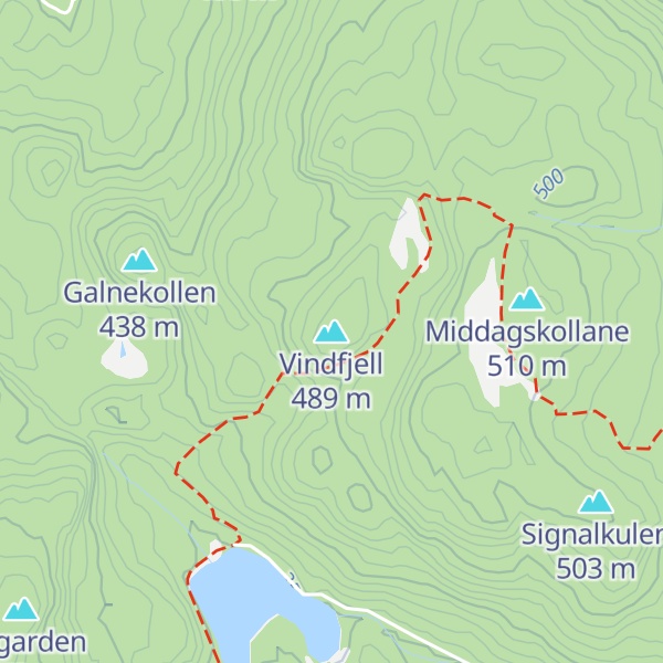 Map of Vindfjell