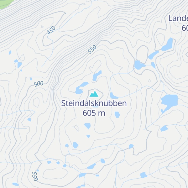 Map of Steindalsknubben