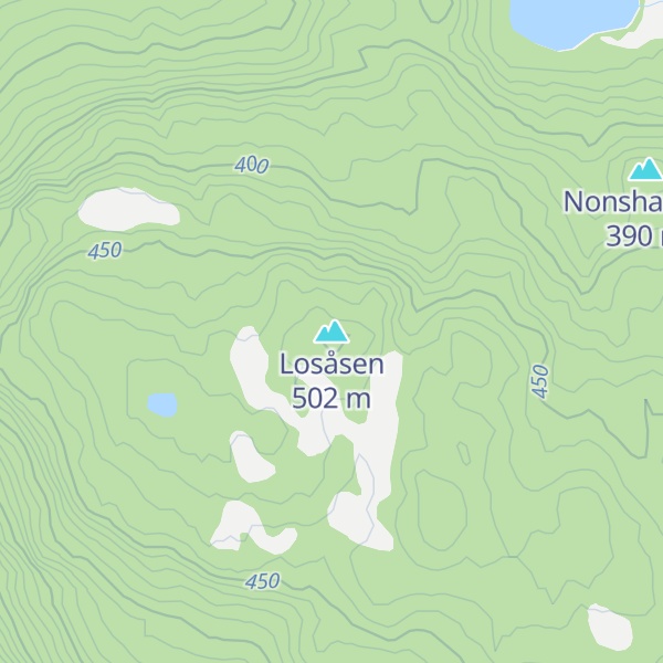 Map of Losåsen