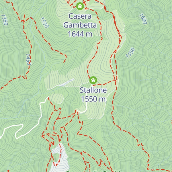 Map of Casera Alpe Cantedoldo