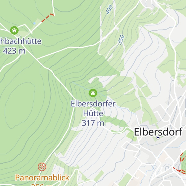 Map of Elbersdorfer Hütte
