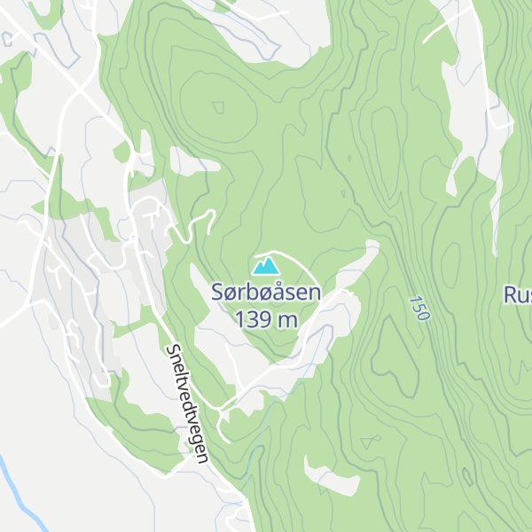 Map of Sørbøåsen