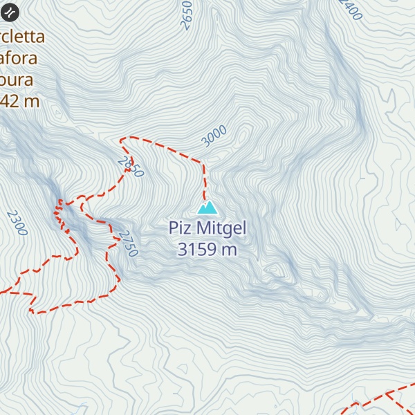 Map of Piz Mitgel