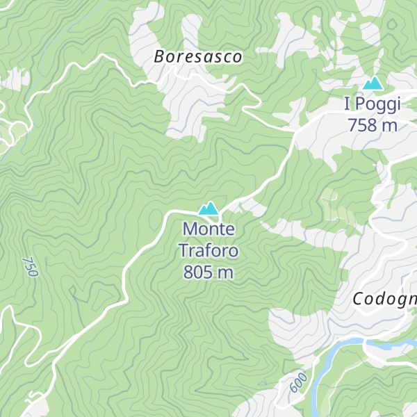 Map of Monte Traforo
