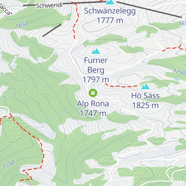 Map of Alp Rona