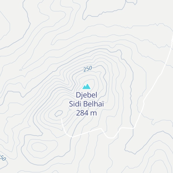 Map of Djebel Sidi Belhaï