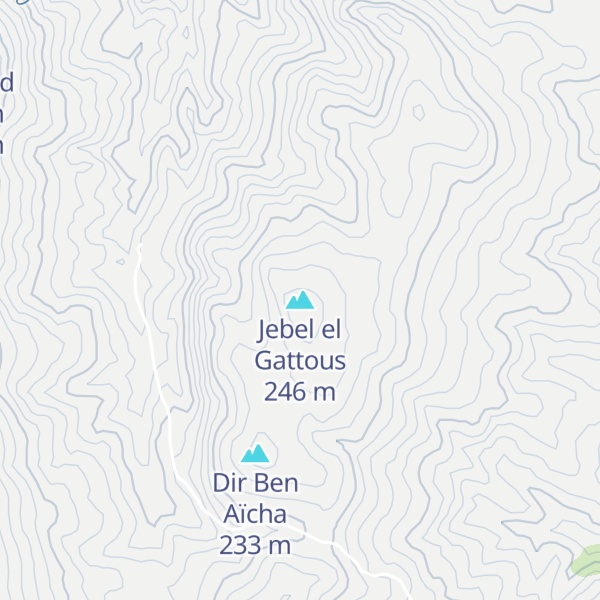 Map of Jebel el Gattous