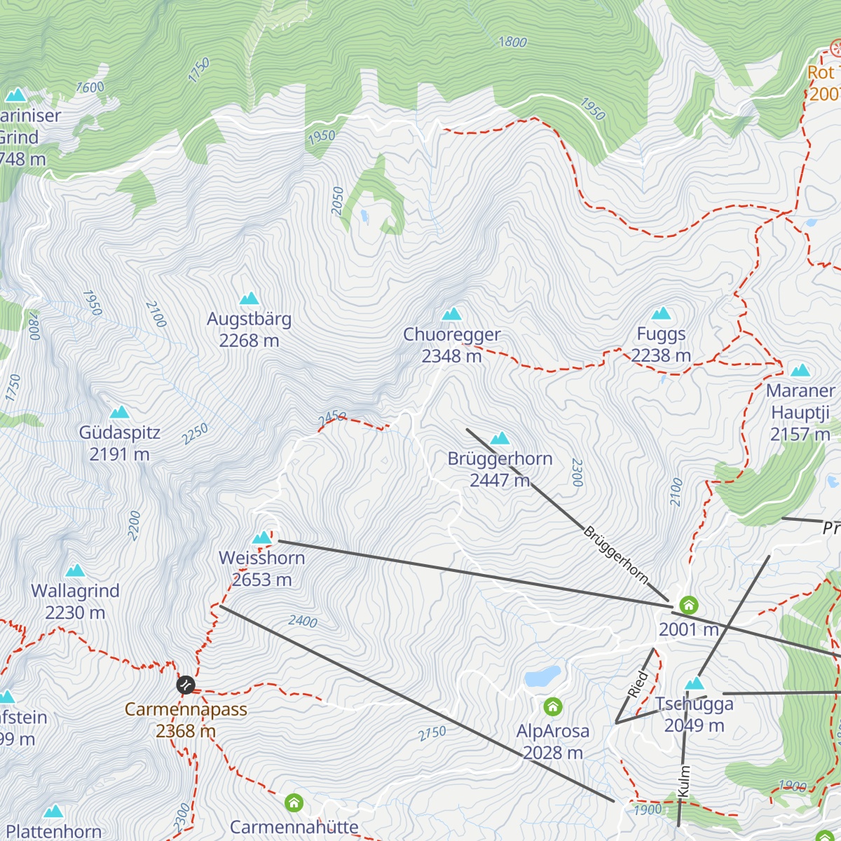 Sattelhütte map