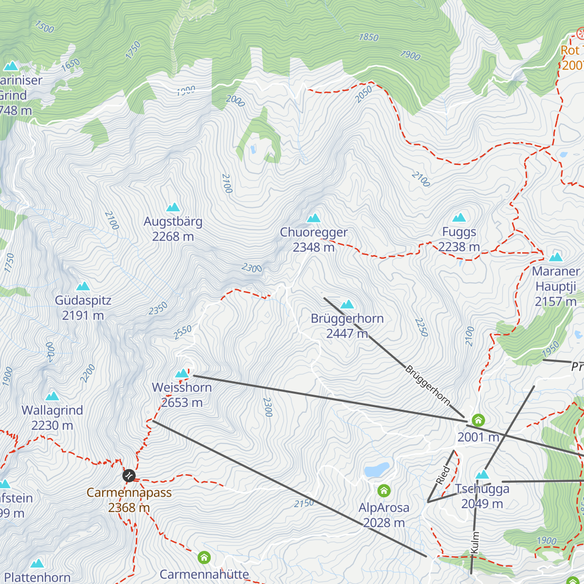Sattelhütte map