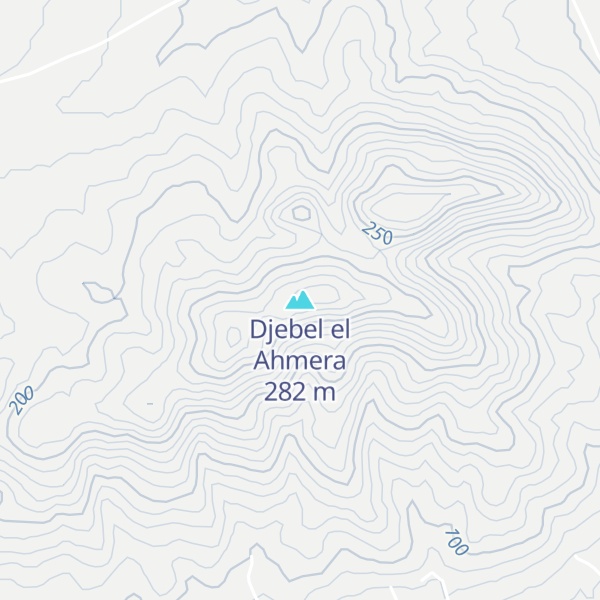 Map of Djebel el Ahmera