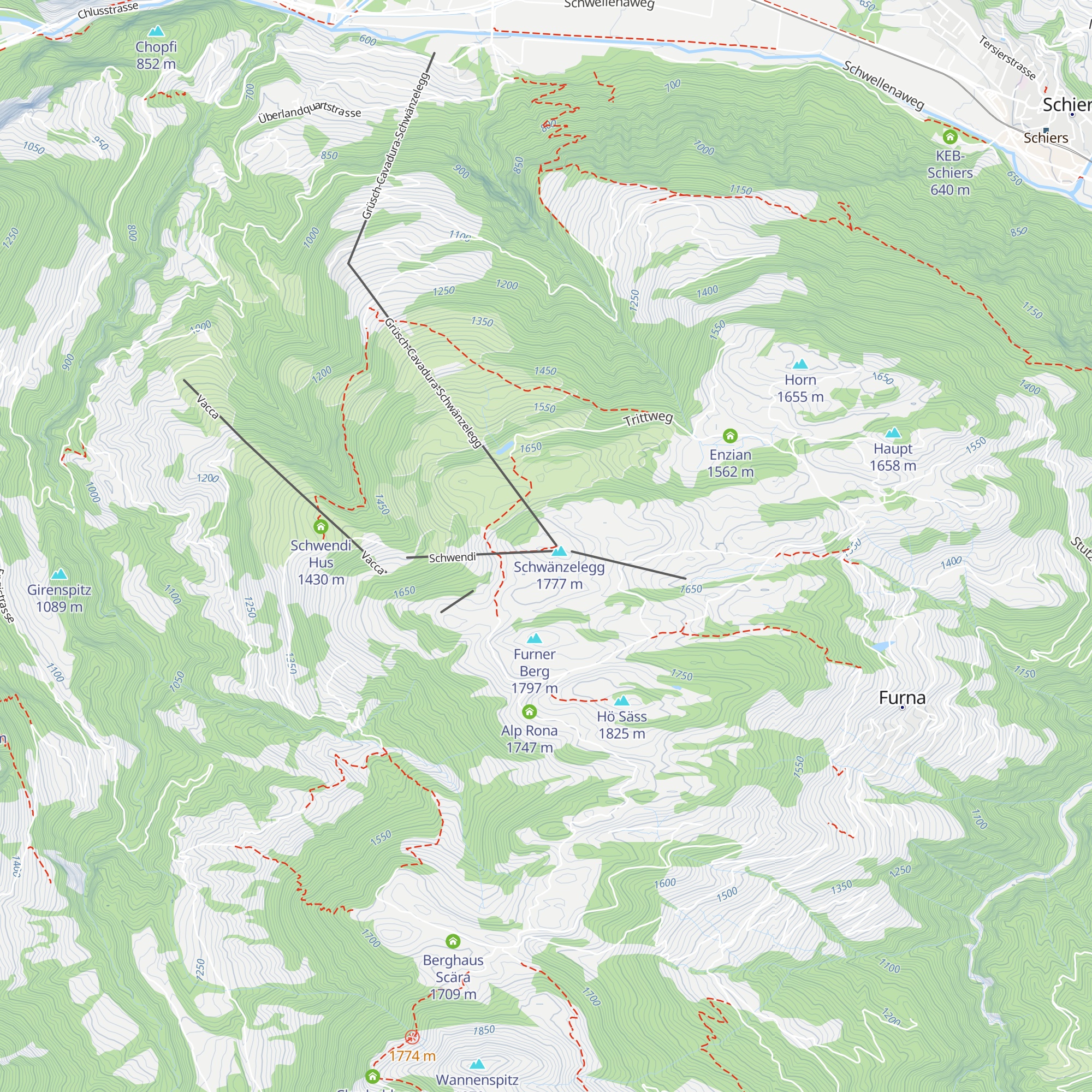 Red Fox map