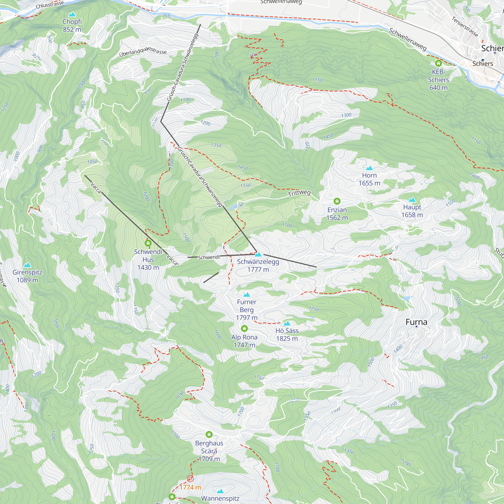 Red Fox map