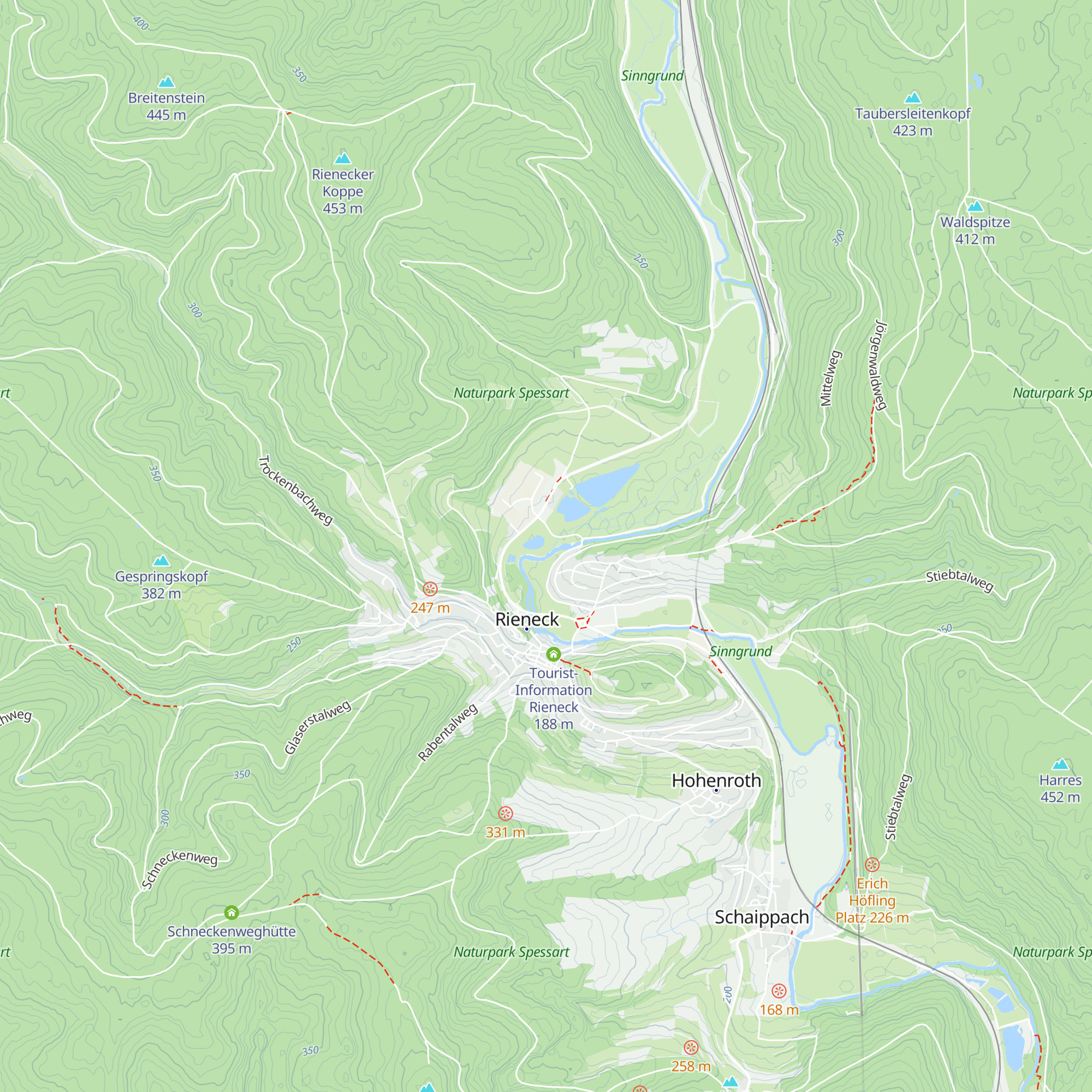 Grillhütte Parksee map