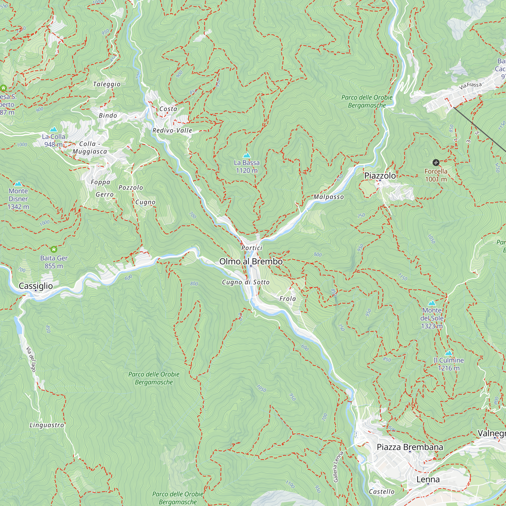 InfoPoint Alta Valle Brembana map