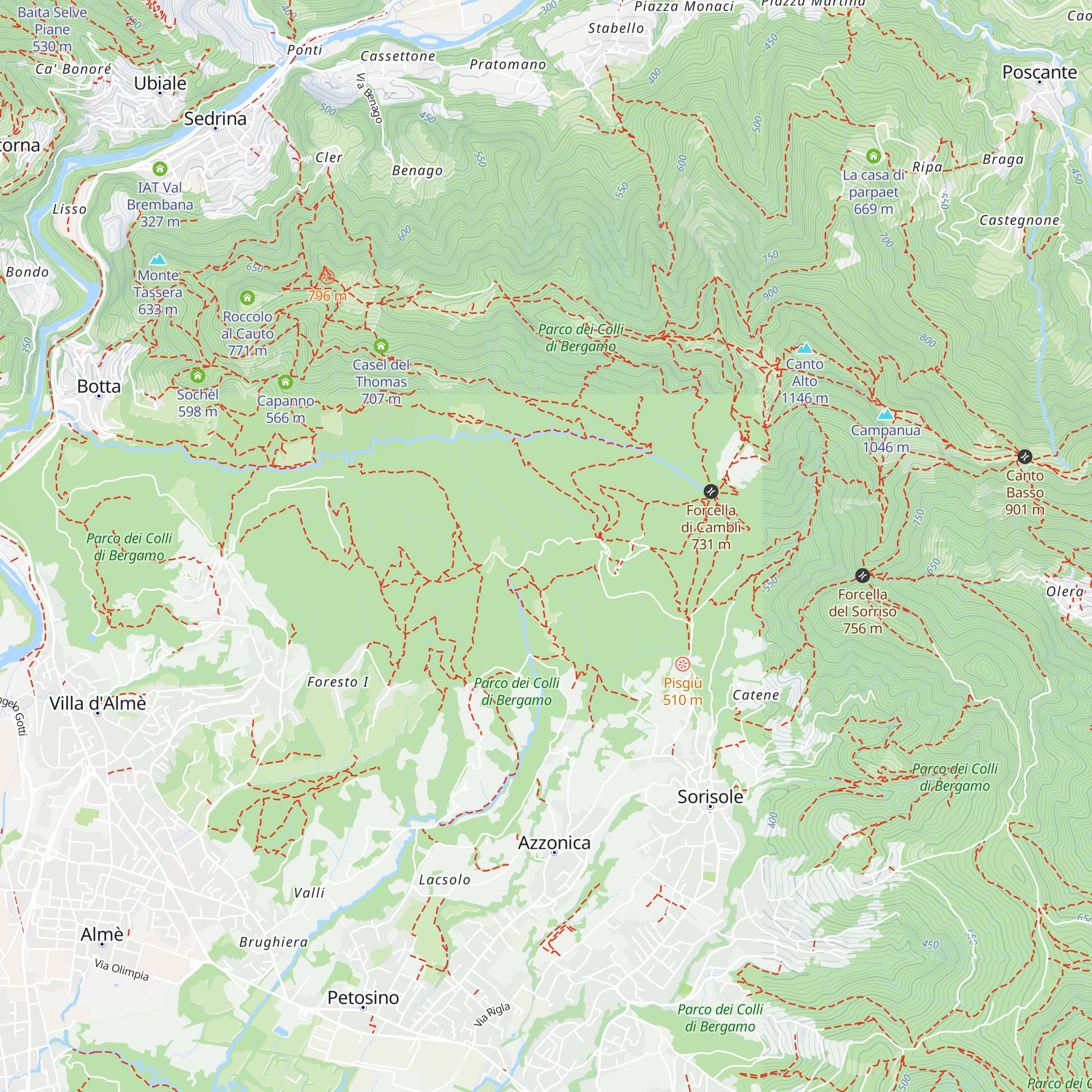 Stalla del Pendesa map