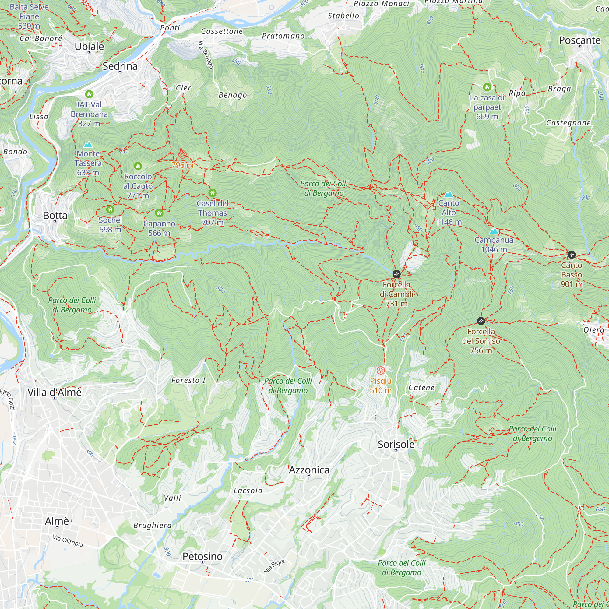 Stalla del Pendesa map