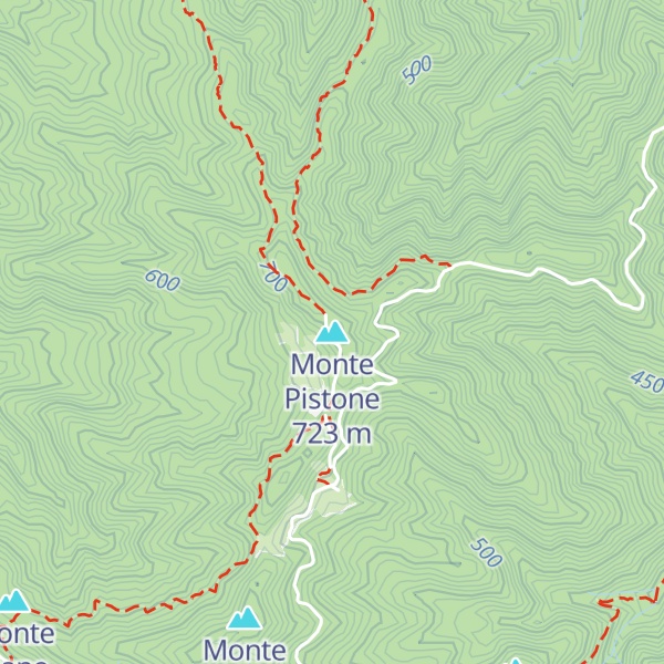 Map of Monte Pistone