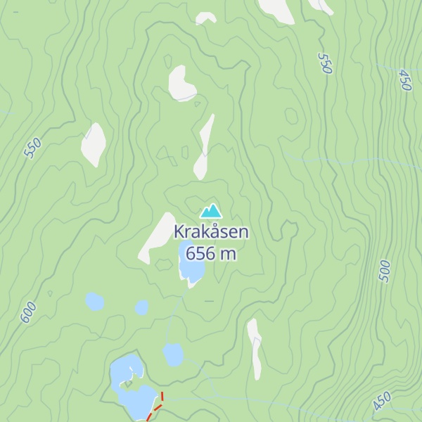 Map of Krakåsen