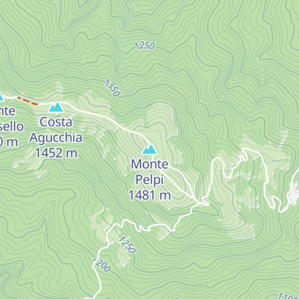 Map of Monte Pelpi