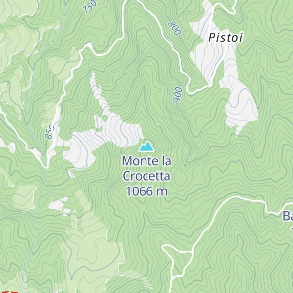 Map of Monte la Crocetta
