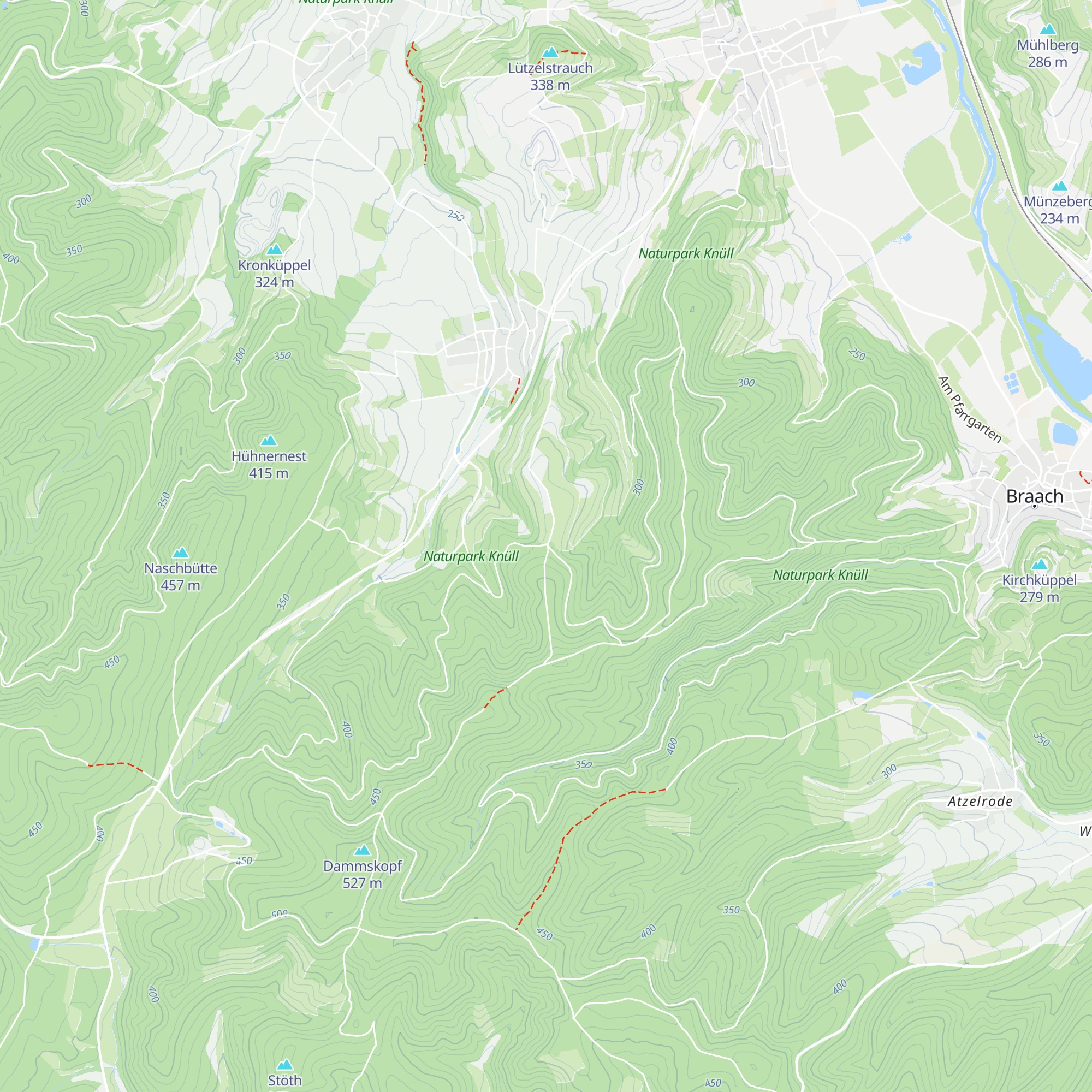 Kreuzhecke-Hütte map