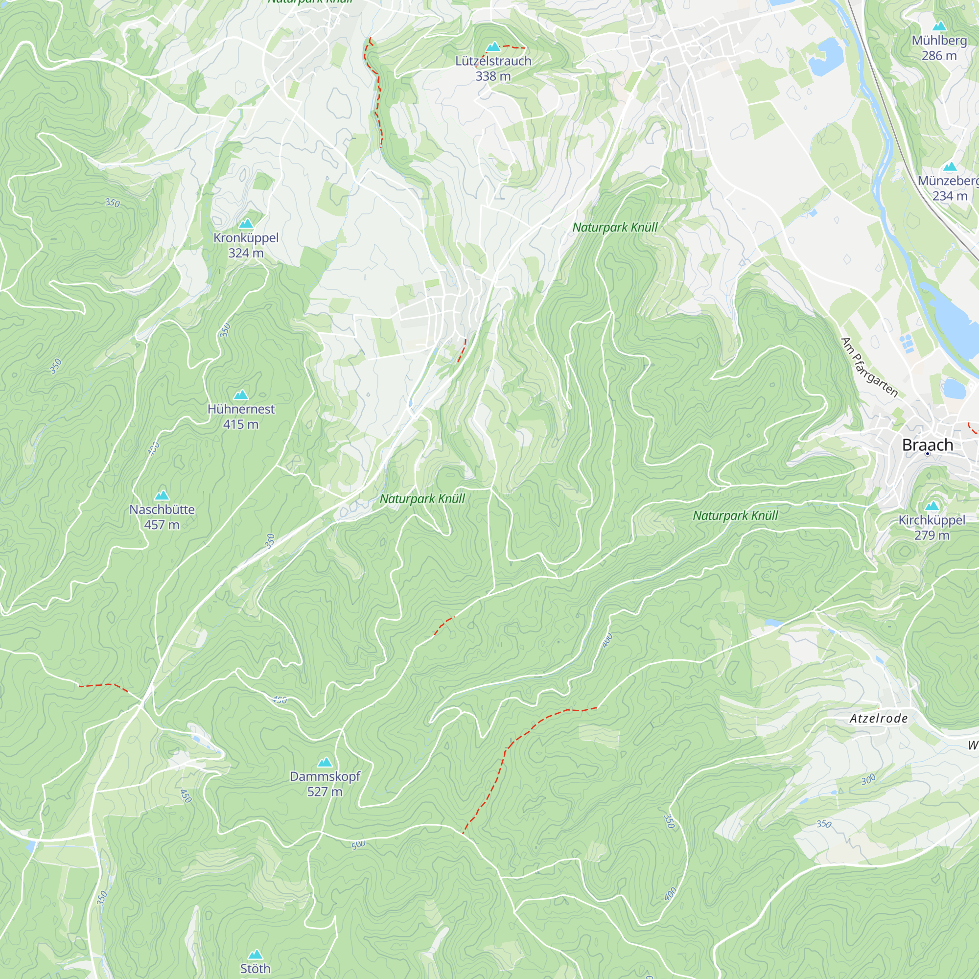 Kreuzhecke-Hütte map