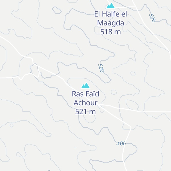 Map of Ras Faïd Achour