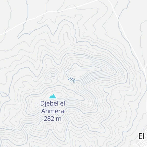 Map of Djebel el Rhar