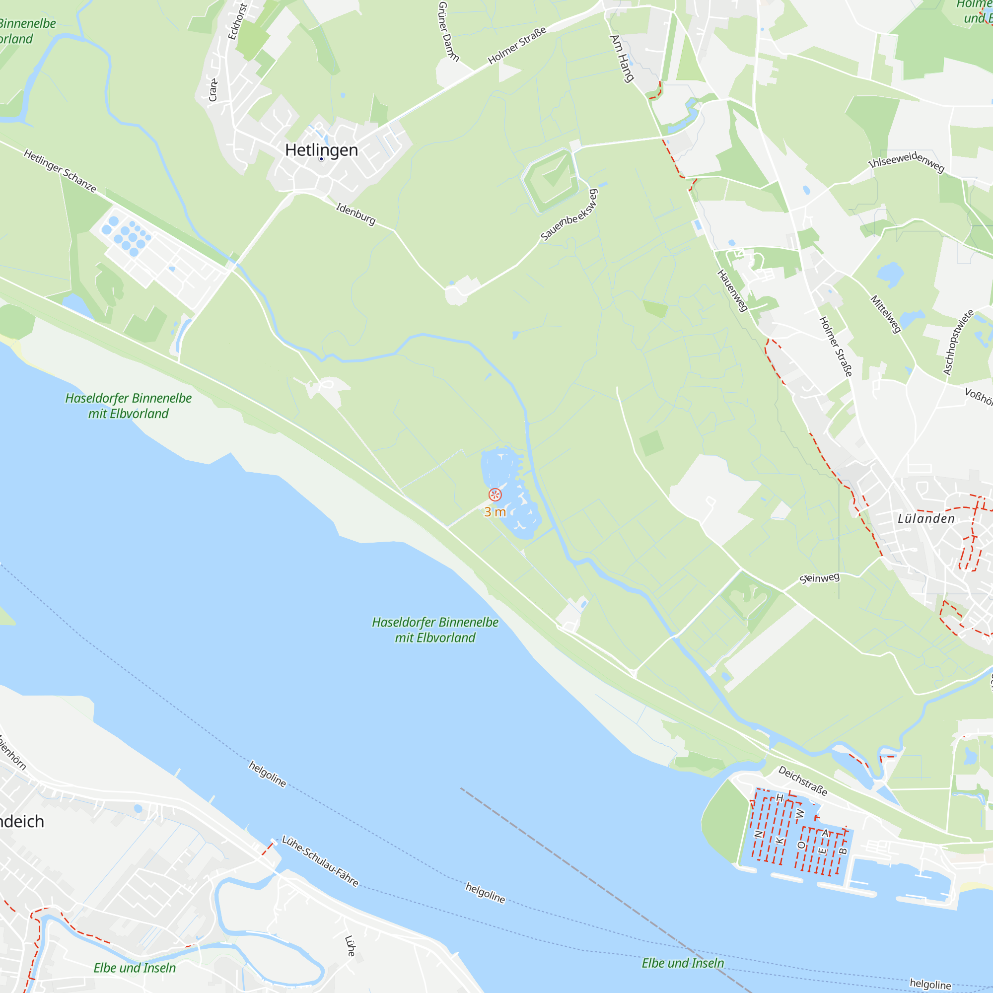 NABU-Vogelstation Wedel map