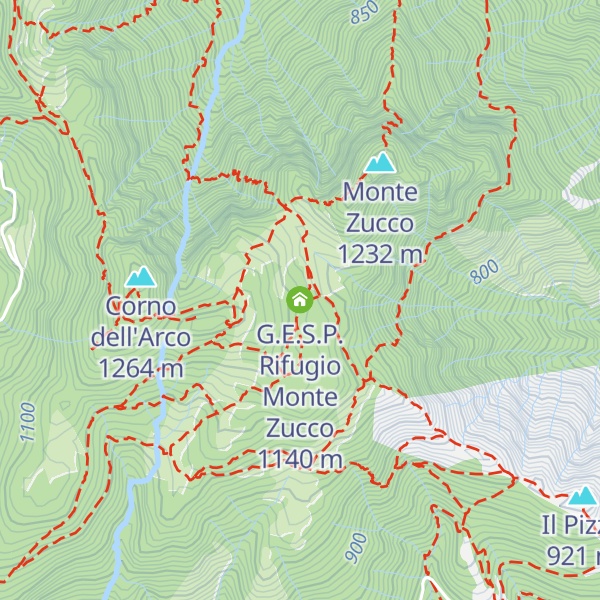 Map of G.E.S.P. Rifugio Monte Zucco