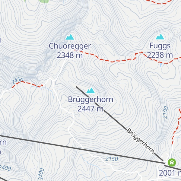 Map of Brüggerhorn