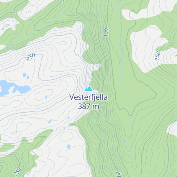 Map of Vesterfjella
