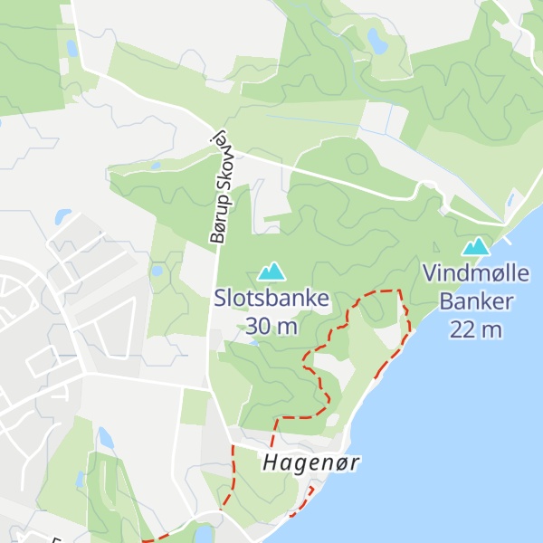 Map of Slotsbanke