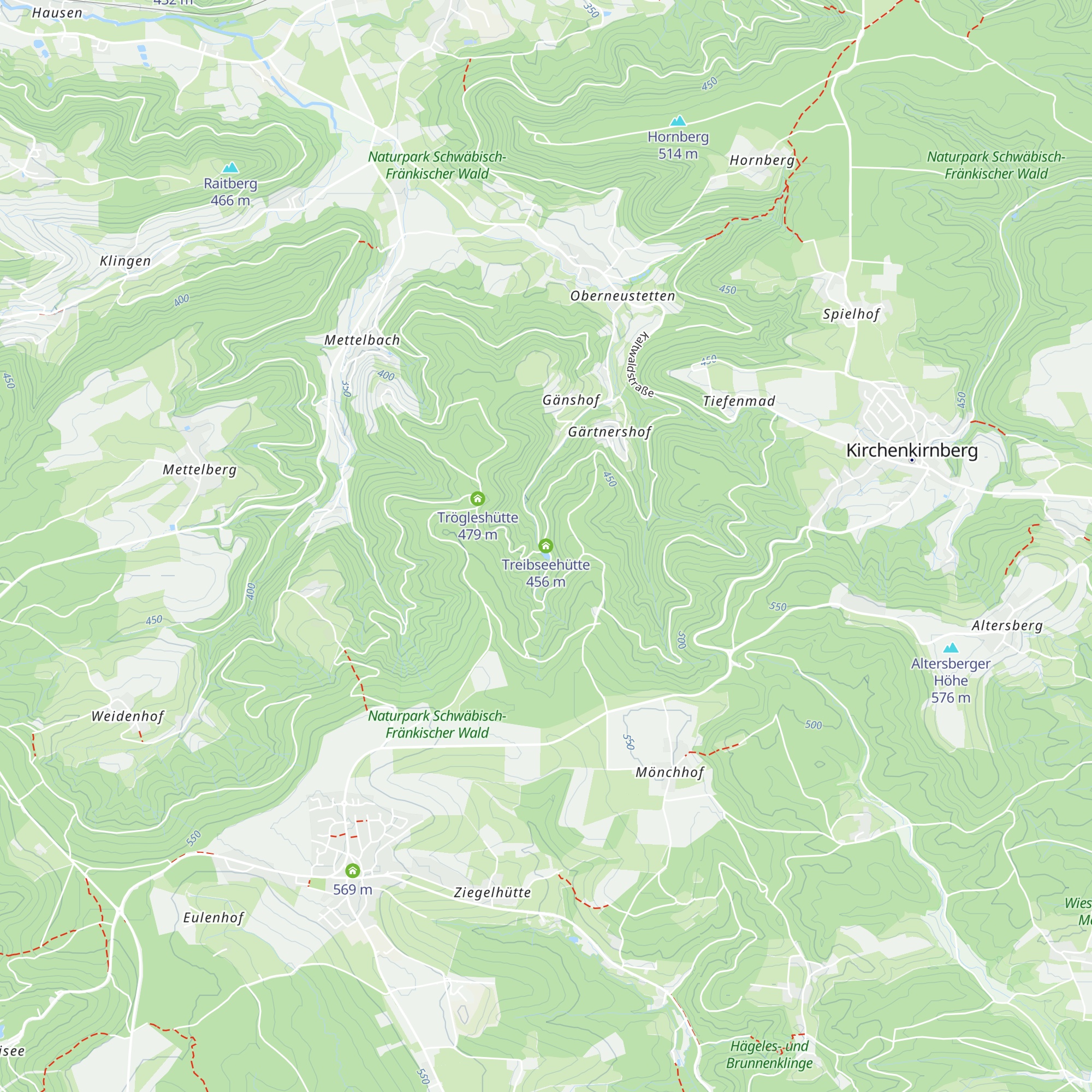 Treibseehütte map
