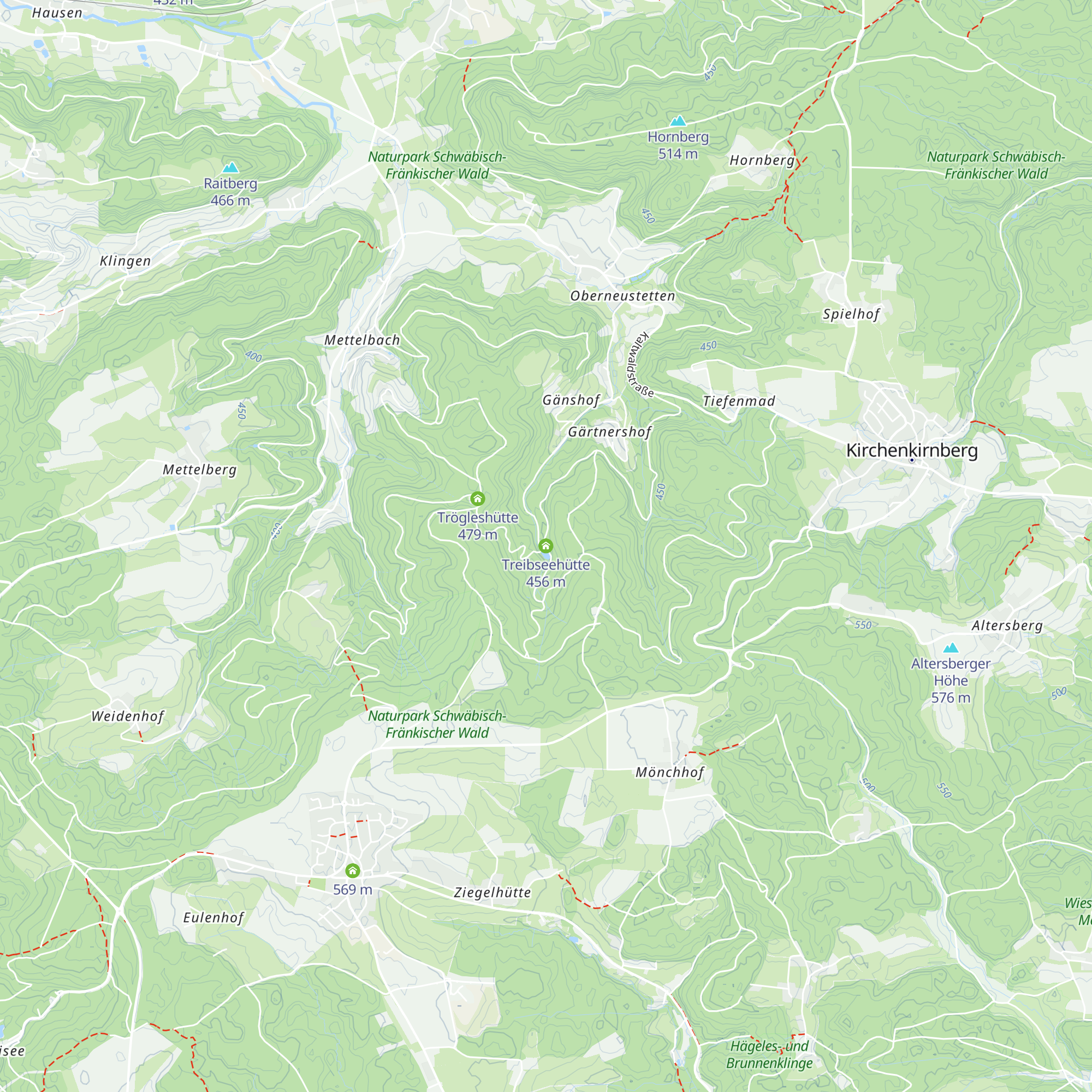 Treibseehütte map