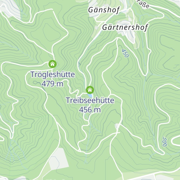 Map of Treibseehütte