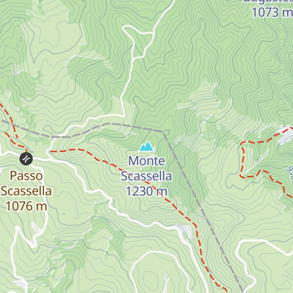 Map of Monte Scassella