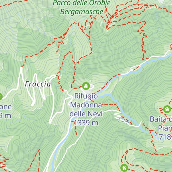 Map of Rifugio Madonna delle Nevi